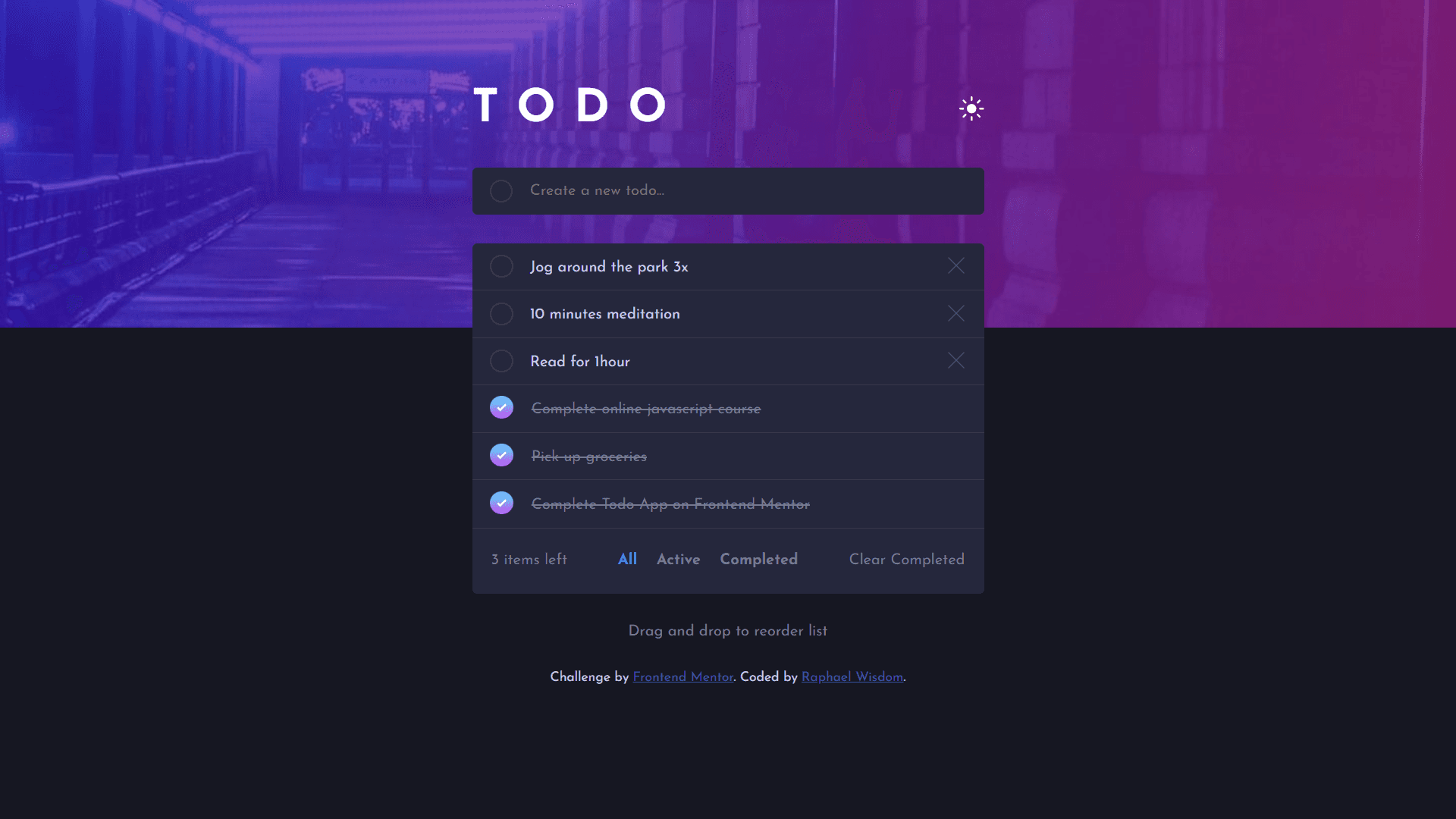 Todo List project